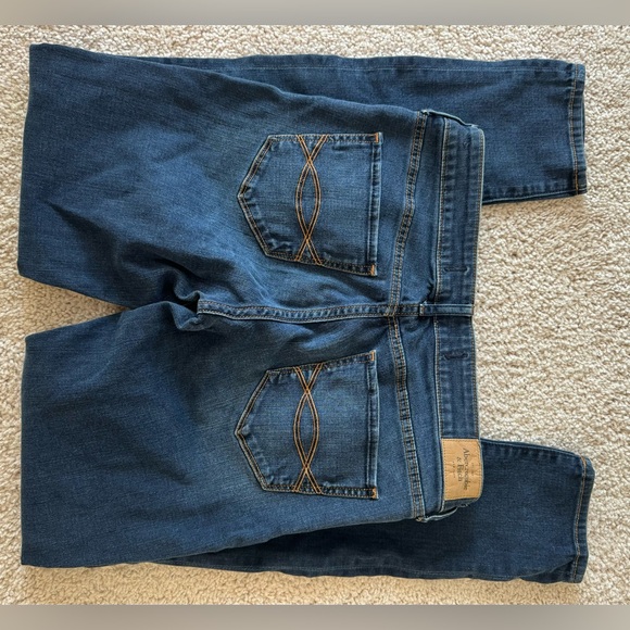 Abercrombie and Fitch Y2K dark wash low-mid rise skinny jeans size 6 or 28 - Picture 3 of 3